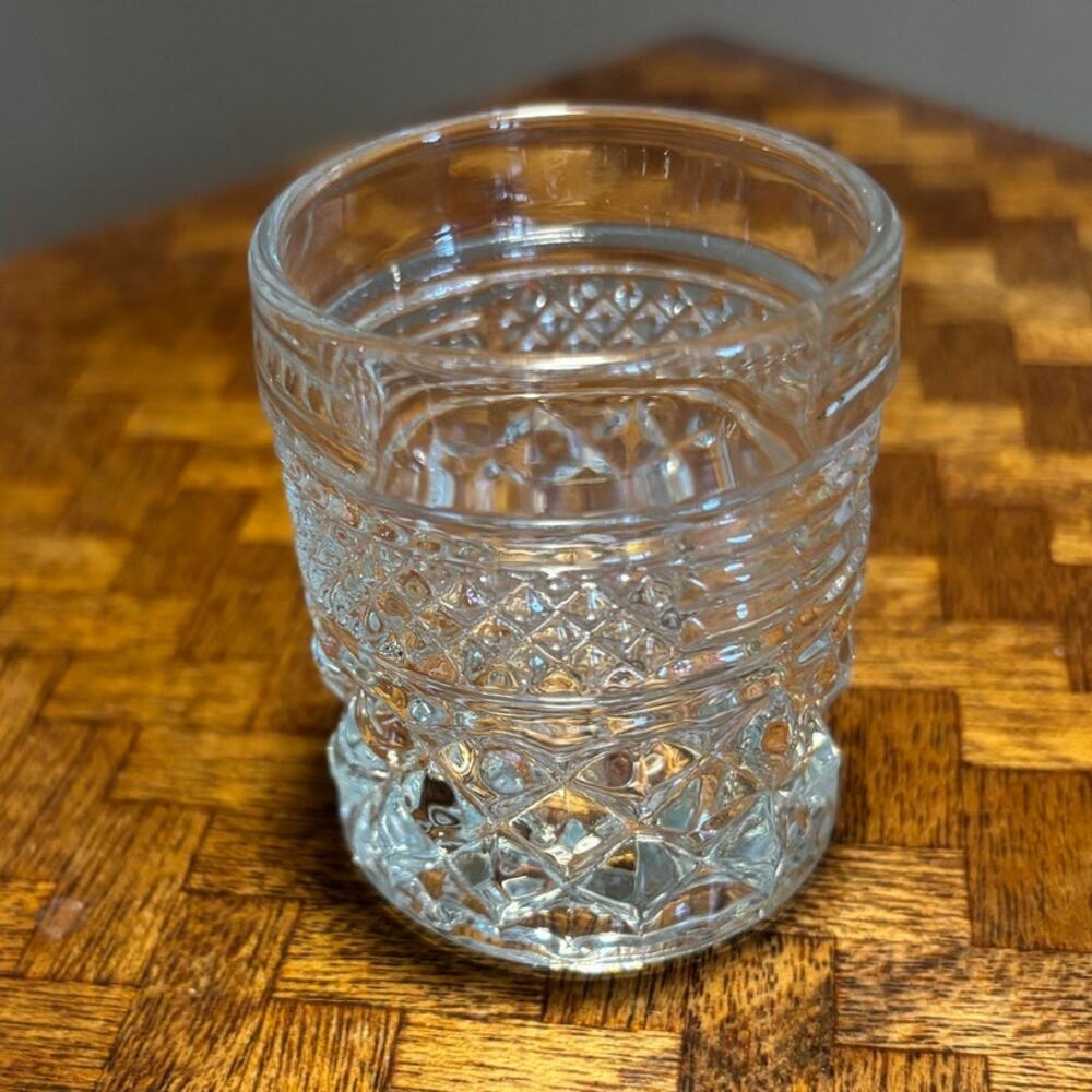 Vintage Anchor Hocking Wexford Clear Shot Glass 2.5" tall